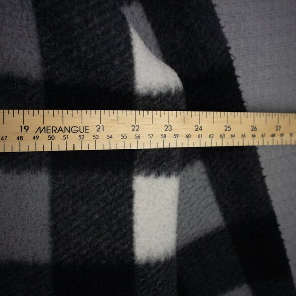 1980's Vintage Checkered Cotton Fleece Jacket - Picture 6 of 7